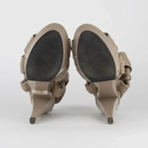 Burberry Leather Platform Sandals - Picture 5 of 9